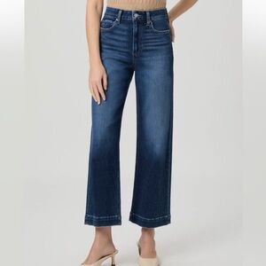 PAIGE Anessa Wide Leg Jean - Foreign Film (27 in” inseam)